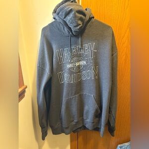 Harley Davidson Motorcycles Hoodie built in face mask Tulsa OK size XL
